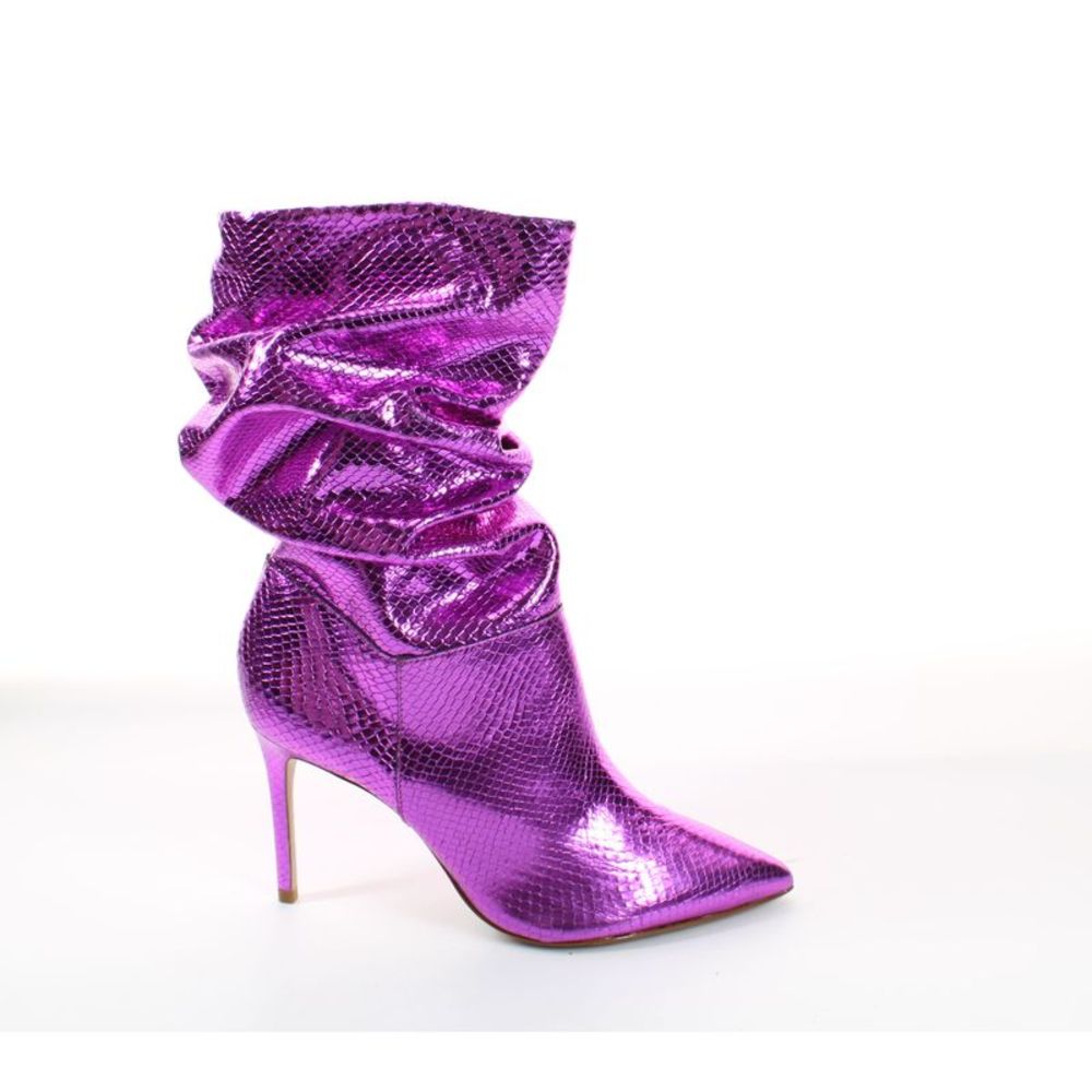 Schutz Womens Ashlee Bright Violet Fashion Boots Size 8.5 Medium (B, M)!